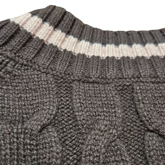 Aritzia Sunday Best Winston 3D look Sweater Vest Preppy Academia Merino Wool - Picture 12 of 15